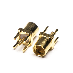Connecteur coaxial RF <span class=keywords><strong>micro</strong></span>-miniature MCX MMCX 50 Ohm 75 Ohm 6 GHz <span class=keywords><strong>à</strong></span> fixation rapide sur circuit imprimé, <span class=keywords><strong>prise</strong></span> en laiton plaqué or - Product Image 4