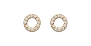 Boucles d'oreilles en diamant de haute qualité serties de pierres, avec clous en moissanite en acier inoxydable pour femmes, idéales pour les mariages et événements. - Product Image 4