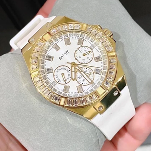 Montre sport de luxe pour femme <span class=keywords><strong>Guess</strong></span> GW0118L1, bracelet en silicone de 20 mm, boîtier en acier inoxydable, aiguilles, chronographe, date, étanche à 50 m - Product Image 5