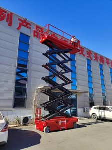 แพลตฟอร์มงานบนที่สูงขนาดกะทัดรัดและเล็กน้อย พร้อมระบบยกแนวตั้งสูง 12 เมตร และรับน้ำหนักได้ 320 กิโลกรัม แบบยกกรรไกร - Product Image 2