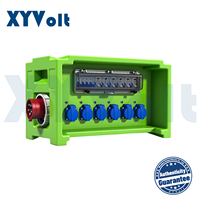 Boîtier de distribution étanche IP67 rotomoulé XY-BOX-101 – Boîte de prises portable pour chantier de construction et utilisation extérieure avec poignée