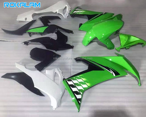 Kit de Carrocería ABS para <span class=keywords><strong>Kawasaki</strong></span> <span class=keywords><strong>Ninja</strong></span> ZX10R 2008 <span class=keywords><strong>2009</strong></span> 2010, <span class=keywords><strong>ZX</strong></span>-<span class=keywords><strong>10R</strong></span> 08 09 10, Verde, Blanco, Negro, Carenado Deportivo de Repuesto - Product Image 1