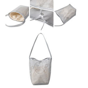 <span class=keywords><strong>2</strong></span> in 1 Modische Hot Selling Trendy Multiple <span class=keywords><strong>Function</strong></span> Custom ized Starke Langlebige Innen Kordel zug Baumwoll beutel Mesh Taschen - Product Image 4