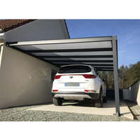 Pérgola de aluminio de pie, alta nieve, diseño moderno, Polonia