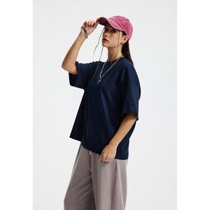 Keeps showing Unisex Oversized T-Shirt 100% Cotton Loose Fit Breathable Gym Workout Short Sleeve Boxed <b>Tee</b> - Product Image 2