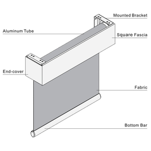Cenefa <span class=keywords><strong>de</strong></span> cubierta a presión <span class=keywords><strong>de</strong></span> perfil en forma <span class=keywords><strong>de</strong></span> L <span class=keywords><strong>de</strong></span> aleación <span class=keywords><strong>de</strong></span> aluminio y Metal, Fascia cuadrada <span class=keywords><strong>de</strong></span> 3 pulgadas para persianas enrollables para ventana, cortina enrollable - Product Image 4
