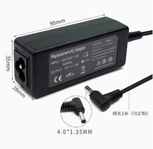 Adaptador de corriente para <span class=keywords><strong>portátil</strong></span> de 33W 19V 1.75A para <span class=keywords><strong>ASUS</strong></span> EeeBook VivoBook con punta de 4,0mm x 1,35 Protección OTP Enchufe UE EE. UU. - Product Image 2