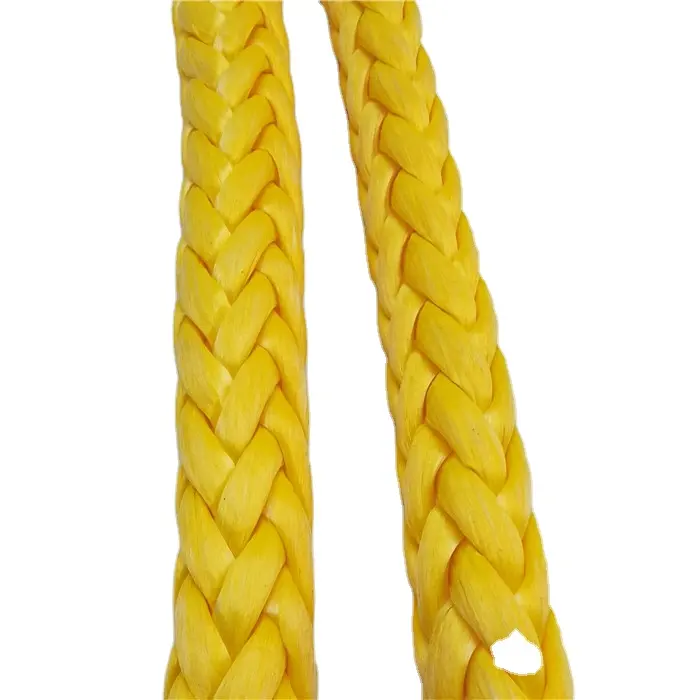 8-Strand,12-Strand atau Double Braided Sintetis Uhmwpe (HMPE) Rope Digunakan Di Winch Kelautan, Penarik dan Sling