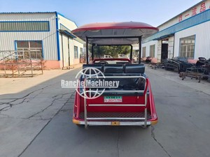 Vehículo Eléctrico Rojo Personalizado de Estilo Antiguo Clásico para Parques de Atracciones y Turismo con 4-17 Asientos - Product Image 5