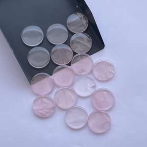 Jewel Creation - Gemas Sueltas de Cuarzo Rosa Natural de 12 mm, 16 mm y 20 mm, Forma de Moneda Lisa, para Joyería, Certificadas por IGI, Calidad AAA - Product Image 1