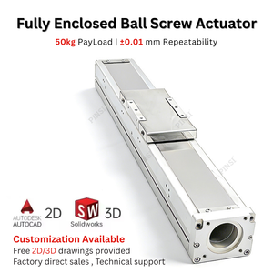 CFF Serisi Toz Geçirmez Bilyalı Vidalı Aktüatör Tam Kapalı Lineer Hareket Modülü CNC ve Endüstriyel Otomasyon için - Product Image 2