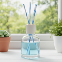 GOOPURE C-89 Flacon diffuseur flottant vide avec sérigraphie en verre pour aromathérapie