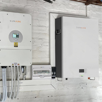 Batteries au lithium-ion solaires Sunark 48V 51.2V 5Kwh 9Kwh 10Kwh 100Ah 200Ah Meilleure vente Batterie murale Powerwall Lifepo4