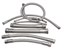 Tuyau flexible tressé en acier inoxydable, raccords forgés, filetages NPT/BSPT, applications pour radiateurs, DN8-DN400, ISO9001