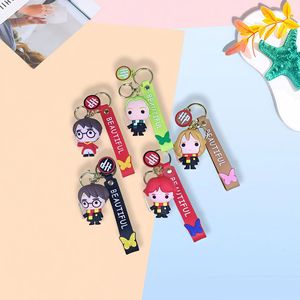 Mignon Anime Kuromi MelodyHarry Potter Q Version porte-clés breloque-mignon dessin animé Style femmes sac pendentif porte-clés - Product Image 2