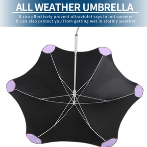 Sombrilla de Sol con Recubrimiento UV Negro para Adultos, con Apertura Automática y Cierre Manual, en Forma de Flor, con Logotipo Personalizado, Promoción Avanzada 2024 - Product Image 2