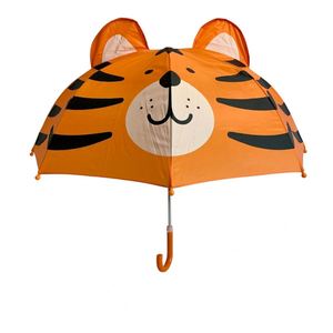 Parapluie droit à motif animal 3D, léger, ouverture manuelle, pour la sécurité des enfants, cadeaux d'affaires - Product Image 1