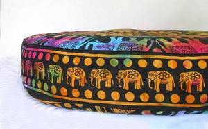 Tie Dye Indian Handmade <b>Large</b> <b>Throw</b> Floor Pillow Cover Hippie Bohemian Mandala Meditation Yoga Cushion - Product Image 4
