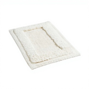 Tapis de bain en coton ITHL BM-19 à motif floral de style américain, antidérapant, absorbant, lavable en machine, tapis de sol écologique - Product Image 1