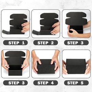 Đen sóng các tông vận chuyển hộp cho món quà nhỏ Matt nhiều lớp bao bì thùng carton - Product Image 4