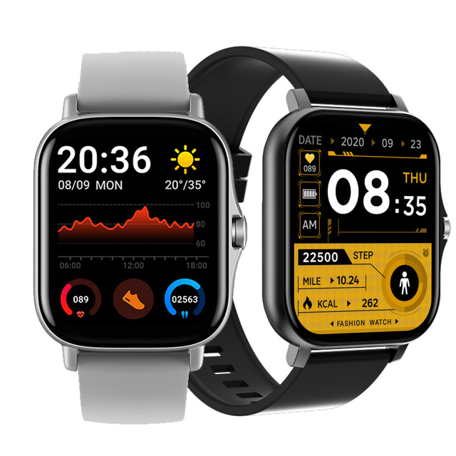 Touch Screen Fitness Heart Rate Monitor BT Calling Smart Watch