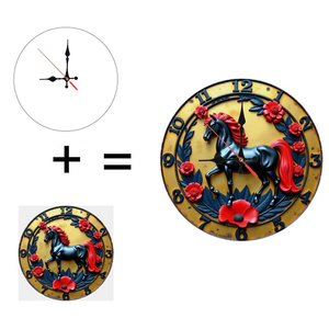 Round Wooden Wall <b>Clock</b> 25Cm Silent Non Ticking Home Office Decor Simple Wall <b>Clock</b> - Product Image 6