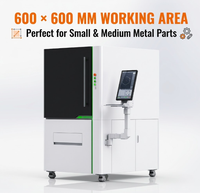Machine de découpe laser à fibre SMARTECH 6060 CNC de table automatique pour tôles métalliques BMP, découpeuse laser pour acier inoxydable
