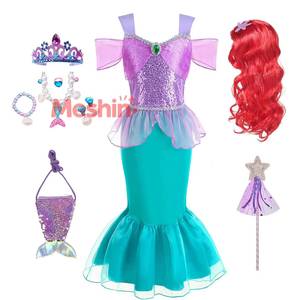 Disfraz de Princesa para Niñas, Disfraz de Sirena para Carnaval, Cumpleaños, Halloween, Navidad, Disfraz Infantil de Película de Televisión - Product Image 1
