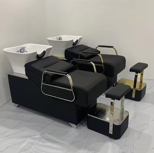 Mobilier de salon de <span class=keywords><strong>coiffure</strong></span> multifonctionnel bon marché design pour salon de beauté lit shampoing et massage avec bol - Product Image 5