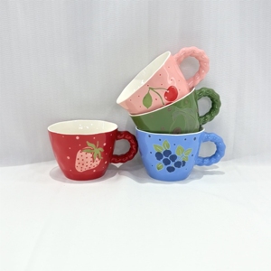 Mug en céramique écologique à motif de dessin animé personnalisé, compatible lave-vaisselle et micro-ondes, sans danger pour les aliments - Product Image 2