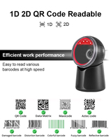 Lecteur de codes-barres de présentation série JR T52 avec retour intuitif de lecture, test de chute de 1,5 m, lecteur de codes QR 2D pour le marché de la vente au détail de chaussures