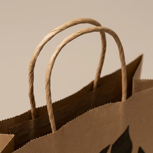 Sacs cadeaux en papier kraft personnalisés avec logos et poignées personnalisables, biodégradables et recyclables - Product Image 2