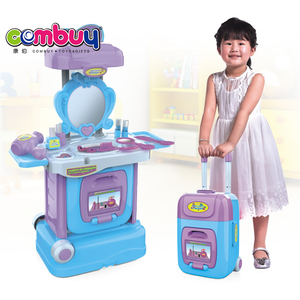 Ensemble de maquillage de princesse pour enfants, <span class=keywords><strong>valise</strong></span> en plastique, jouets, <span class=keywords><strong>coiffeuse</strong></span>, offre spéciale - Product Image 6
