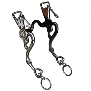Mors baroques pour chevaux en argent allemand et acier de très bonne qualité, disponibles. - Product Image 1