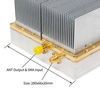 Module amplificateur de puissance RF 2515-2675 MHz à gain élevé 48 dB avec ailettes de refroidissement intégrées, conception personnalisable, protection de signal stable