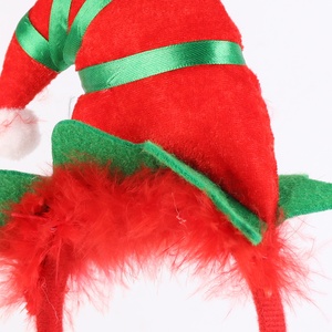 Pafu 2024 <span class=keywords><strong>Santa</strong></span> Party Club <span class=keywords><strong>Bar</strong></span> Parches de lentejuelas Suministros de Navidad Decoración Niños Sombrero de felpa Diademas - Product Image 4