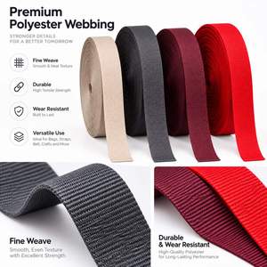 High Strength Polyester Striped Woven Webbing Durable <b>Strap</b> for Outdoor Gear Backpack <b>Luggage</b> Bag Pet Accessories - Product Image 2