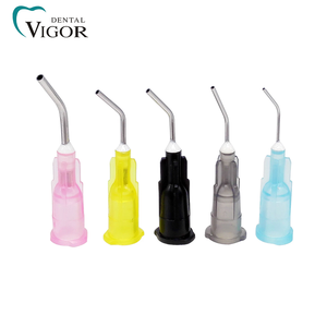 Dental Composite Resin <b>Syringe</b> Tips Flowable Blunt Dental Pre Bent <b>Needle</b> Tips - Product Image 1
