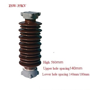 Aislador de Porcelana para Poste ZSW-35/400, 35kV, Antisuciedad, Aislador de Soporte de Línea de Cerámica, Altura - Product Image 1
