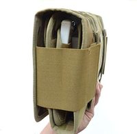 Trousse de toilette de voyage compacte en nylon tactique ISO9001 personnalisée étanche avec logo personnalisé pochette imprimée camo
