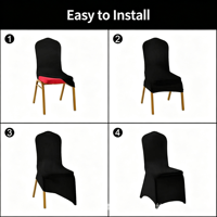 Housse de chaise extensible en Spandex, 22 couleurs, longueur au sol, ajustement universel, pour mariage, banquet, fête, événement, vente en gros