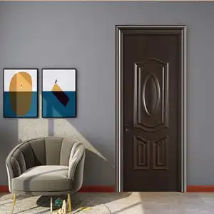 Eco-Friendly Durable Luxury Modern Indoor Waterproof WPC Door With Frame