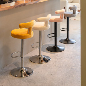 Silla de <span class=keywords><strong>Bar</strong></span> Giratoria y Elevable, Creativa, Moderna, Minimalista, de Diseño, para el Hogar, la Recepción o la Barra - Product Image 5