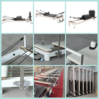Vente directe d'usine, machine de réforme Pilates pliable en aluminium et en bois, équipement d'exercice à domicile portable, durable et écologique