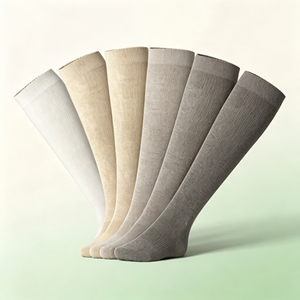 Chaussettes <span class=keywords><strong>de</strong></span> compression en fibre <span class=keywords><strong>de</strong></span> bambou 2026 pour femmes et hommes, hauteur genou, à compression graduée, pour la course, le jogging, le sport et la circulation sanguine - Product Image 3