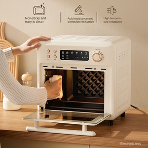Friteuse à air chaud super chauffante 4,5 L grande capacité 1600 W blanche en acier inoxydable avec écran tactile pour la cuisson domestique – Offre spéciale - Product Image 2