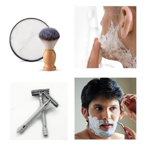 Custom Private Label Barber Shop Handle Single Blader Beard Knife Metal <strong>Straight</strong> <strong>Razor</strong> Shaving <strong>Kit</strong> - Product Image 6
