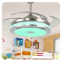 NUEVO Diseñador moderno Decorativo Vintage Dormitorio Hogar Iluminación Montaje empotrado Led Ventiladores Lámpara de techo