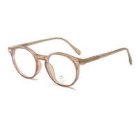 Montures de lunettes vintage en acétate, montures de lunettes optiques rondes, mode rétro pour hommes et femmes