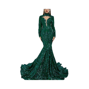 मेराल्ड ग्रीन औपचारिक प्रेम गाउन हैलटर स्लीवलेस वी-गर्दन मामूली शरीर पतला कूल्हे प्राकृतिक एड़ियों के अनुकूल घुटने की लंबाई वाली पोशाक - Product Image 4